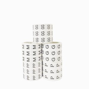 KIT DE ETIQUETAS DE ROUPA PP AO GG COM 5000 UNIDADES - Oferta na Shopee