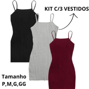 Vestidinho colado sem bojo canelado de alcinha curto envio rapido - Oferta na Shopee