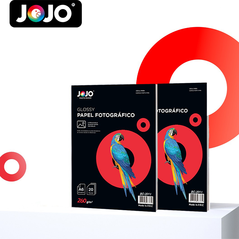 500 Fls Papel Fotográfico A6 Glossy Brilhante 260g 10x15 à prova d'água, impressão a jato de tinta 500 Fls Papel Fotográfico A6 Glossy Brilhante 260g 10x15 à prova d'água