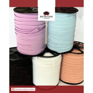 Kit 5 Elástico de bico (tipo JURERÊ) c/100mts Cada Liga Lingerie Aviamentos - Oferta na Shopee