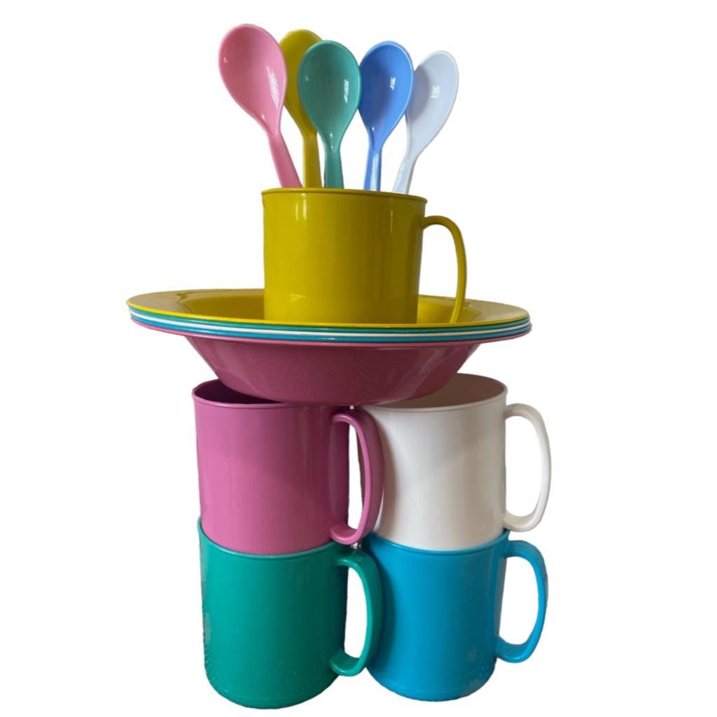 20 kits caneca prato colher 20 kits caneca prato colher