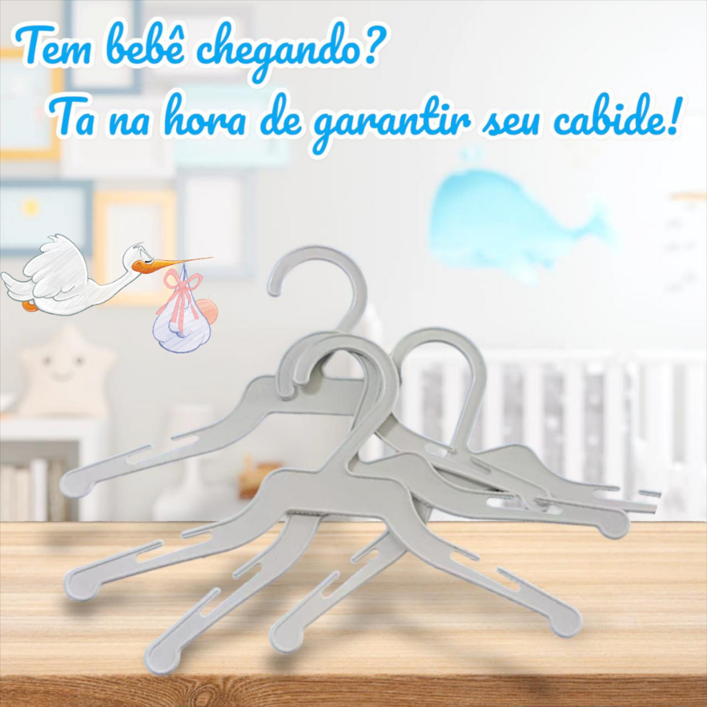 Kit 100 Cabides Infantil Baby Branco Para Roupas de Bebê e Pets Kit 100 Cabides Infantil Baby Branco Para Roupas de Bebê e Pets - Oferta na Shopee