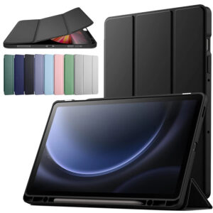 Capa magnetico inteligente com slot de canetas compativel Samsung Galaxy Tab S6 Lite 10.4º pol - Oferta na Shopee