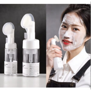 Frasco Pump Espumador Com Escova De Silicone Para Limpeza Facial Skin Care 120ml - Oferta na Shopee