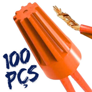 100X Emenda de Fios Conector Torção Laranja Sp3 1