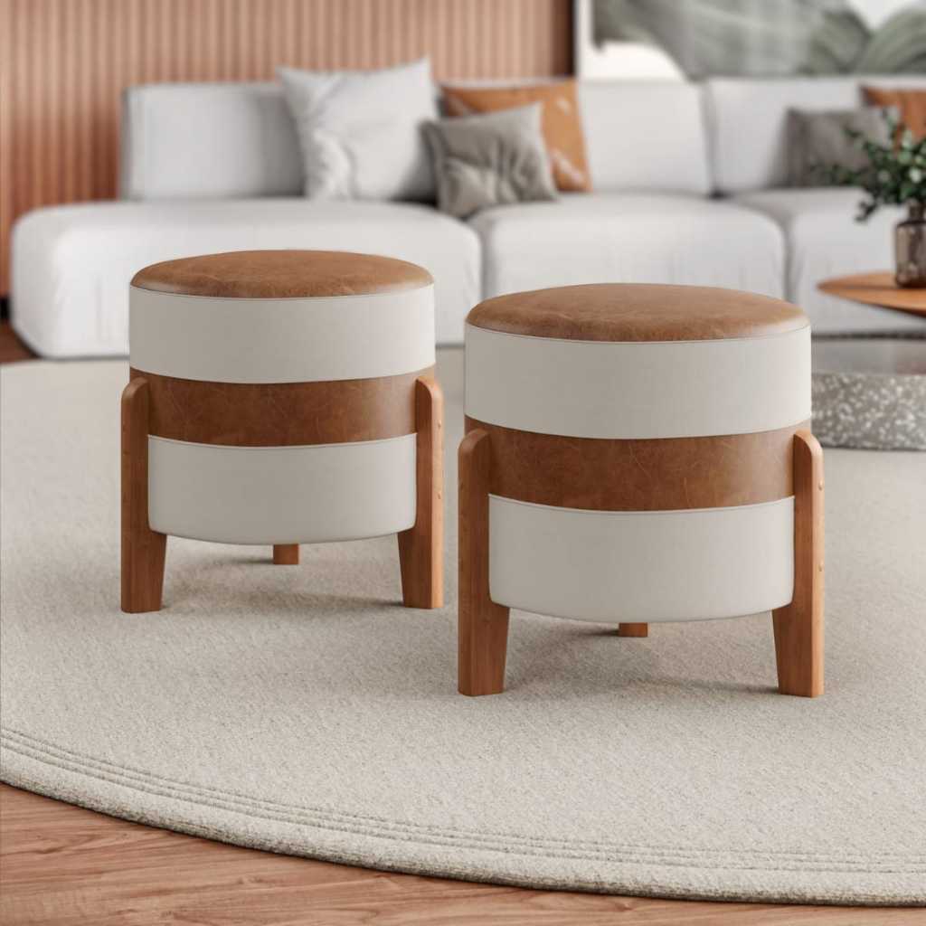 Puff kit 2 unidades Orion Decorativo Pés Puff kit 2 unidades Orion Decorativo Pés - Oferta na Shopee