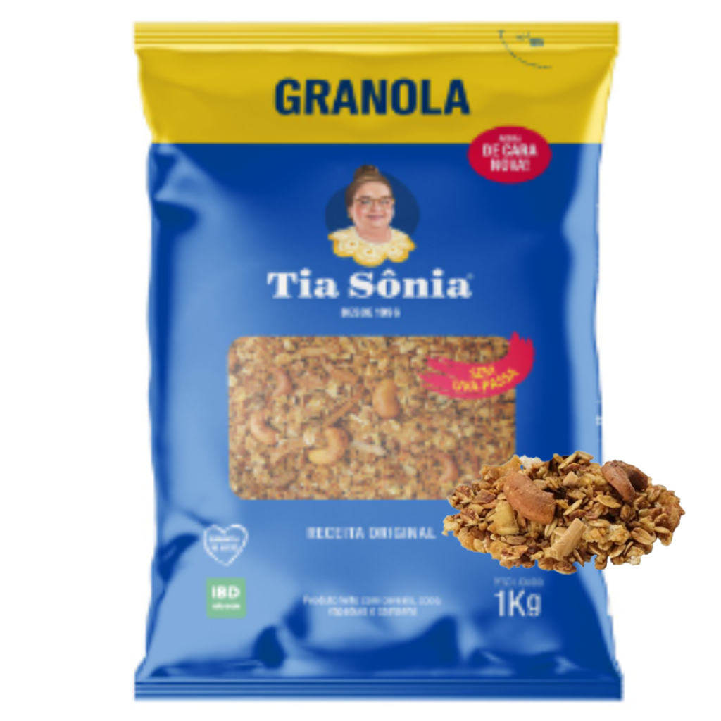 Granola com Castanha Premium Tia Sônia 1Kg Sem Uva-Passa Sem Conservantes - ENVIO IMEDIATO Granola com Castanha Premium Tia Sônia 1Kg Sem Uva-Passa Sem Conservantes - ENVIO IMEDIATO - Oferta na Shopee