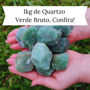 1kg de Quartzo Verde Bruto | Pedra da Cura | Pedras Cristais Naturais - Oferta na Shopee