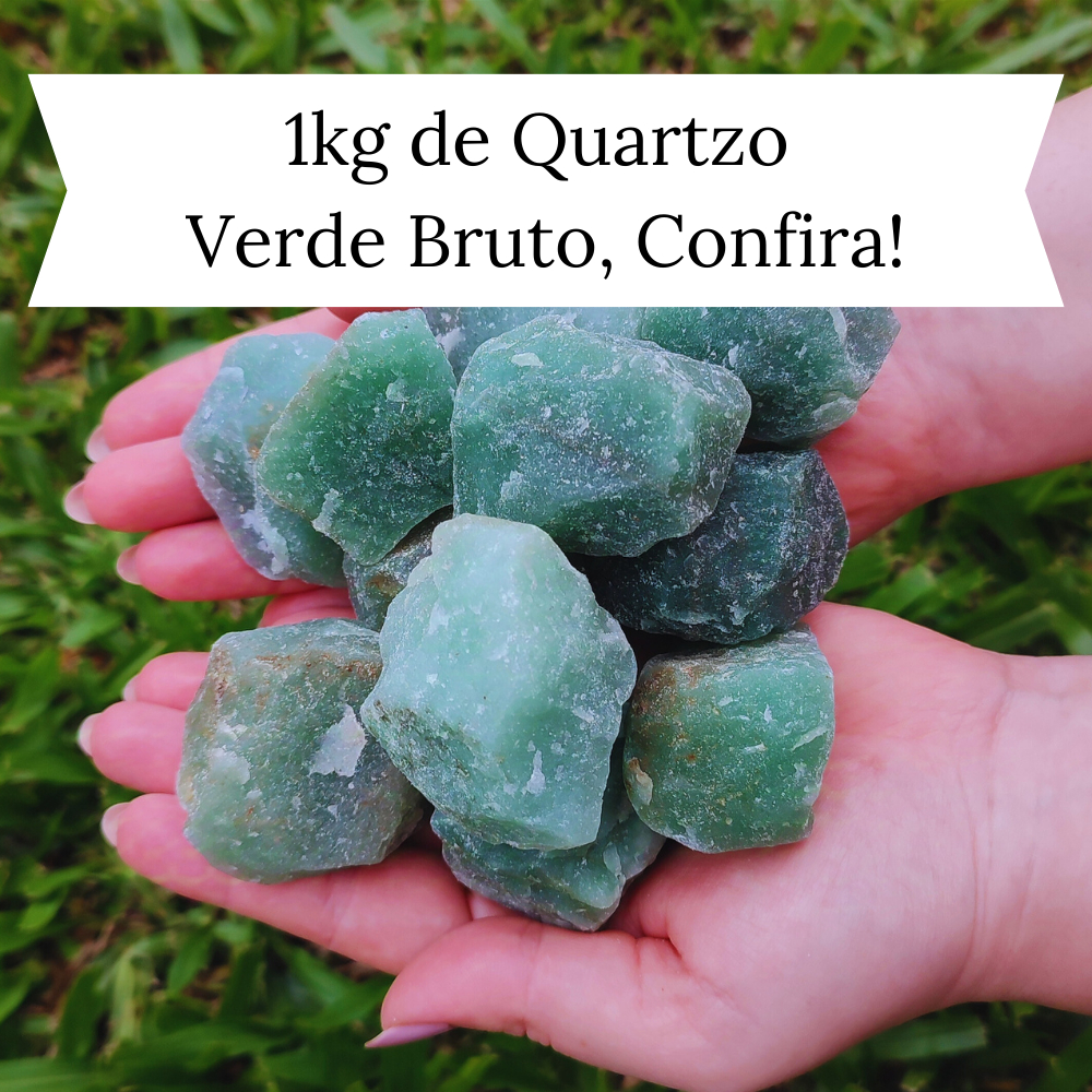 1kg de Quartzo Verde Bruto | Pedra da Cura | Pedras Cristais Naturais 1kg de Quartzo Verde Bruto | Pedra da Cura | Pedras Cristais Naturais