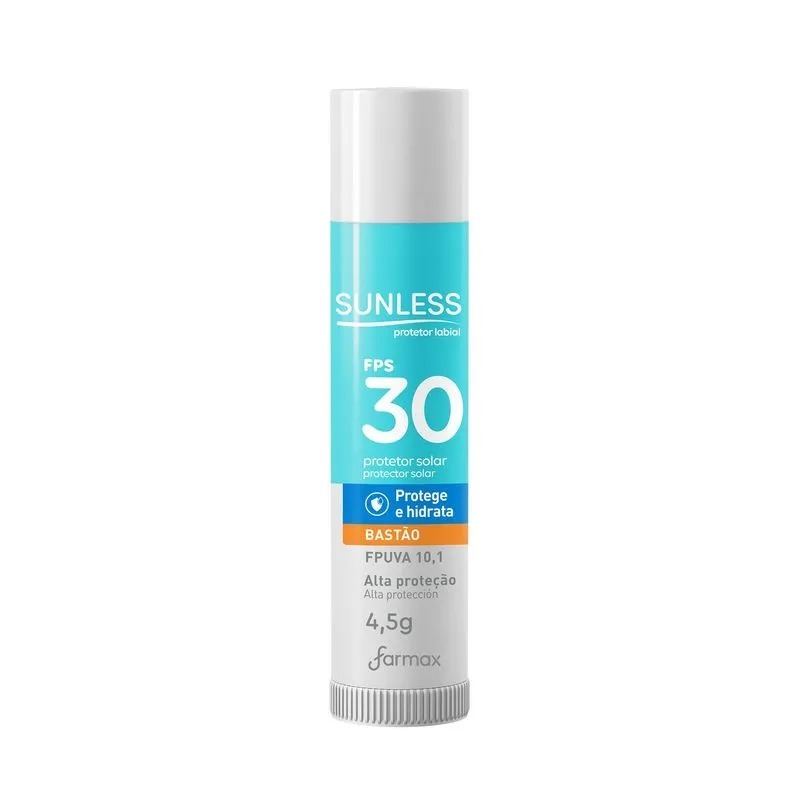 Protetor Labial Stick (bastão) 4,5g FPS 30 Sunless Protetor Labial Stick (bastão) 4,5g FPS 30 Sunless