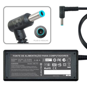 Fonte AAA005 Carregador Compativel Com HP 19.5V/ 3.33A/ 65W Pino - 4.5x3.0mm - Oferta na Shopee