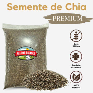 Semente de Chia Premium Pacote 250g 500g 1kg - Oferta na Shopee