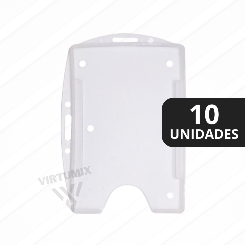Porta Crachá Vertical e Horizontal Rígido Transparente - 10 Unidades Porta Crachá Vertical e Horizontal Rígido Transparente - 10 Unidades - Oferta na Shopee