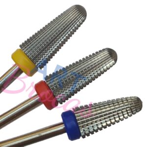 Broca de tungstenio conica para unhas acabamento manutenção corte reto corta para os dois lados canhota - Oferta na Shopee