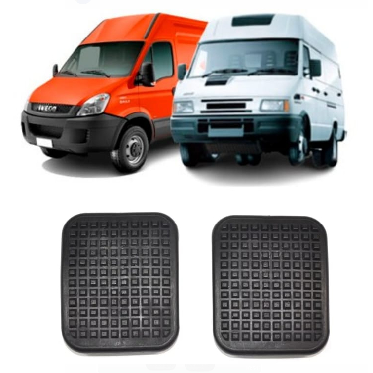Kit Capas de Pedal do Freio e Embreagem para Furgão e Mini Van Fiat Iveco Daily até 2007 – Ref: 8956 Kit Capas de Pedal do Freio e Embreagem para Furgão e Mini Van Fiat Iveco Daily até 2007 – Ref: 8956