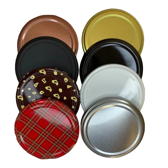 Kit Tampas Metalicas 63mm para Vidro de Conserva. Varias Cores Kit Tampas Metalicas 63mm para Vidro de Conserva. Varias Cores