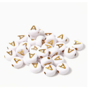 Miçangas Infantil Vogal A 7mm Para Pulseiras e Artesanatos - Oferta na Shopee