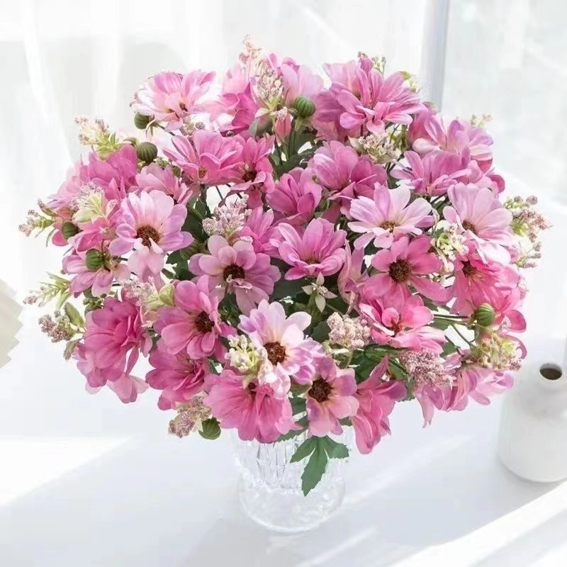 Bouquet Artificial Aster Daisy com 10 Flores--2829/7359 Bouquet Artificial Aster Daisy com 10 Flores--2829/7359 - Oferta na Shopee