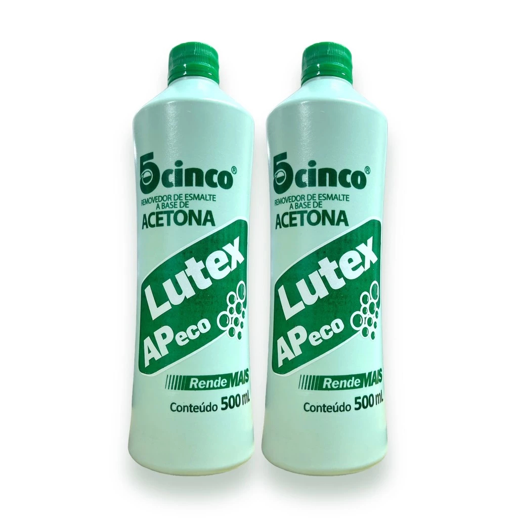 Kit 2 Lutex acetona Removedor 500ml removedor de esmalte Kit 2 Lutex acetona Removedor 500ml removedor de esmalte - Oferta na Shopee