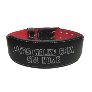 Cinturão De Couro Personalizado - Exercícios Com Peso - Oferta na Shopee