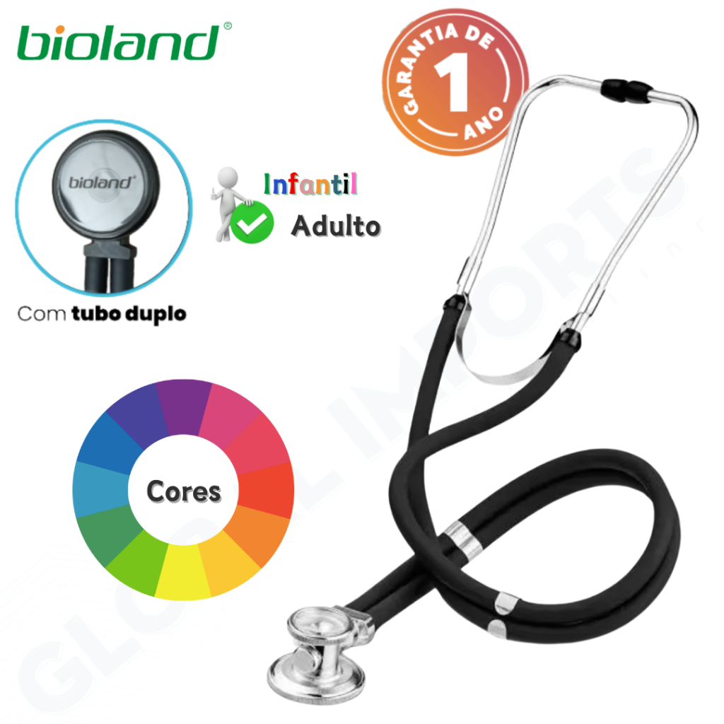 Estetoscópio Profissional Rapapport Premium Duplo Original Bioland Adulto Infantil Estetoscópio Profissional Rapapport Premium Duplo Original Bioland Adulto Infantil - Oferta na Shopee