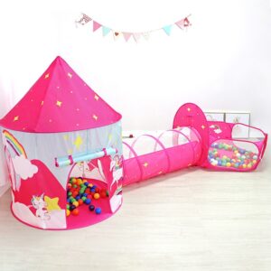 Barraca 3 em 1 Infantil Dobrável Piquenique das Princesas 3x1 Toca Tunel Com Variado Modelos - Oferta na Shopee