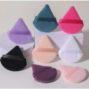 Esponja puff formato triangular almofada para pó e Maquiagem. - Oferta na Shopee
