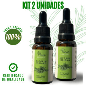 Óleo Essencial de Alecrim Indiano Kit 2 unidades Conta Gotas - Oferta na Shopee