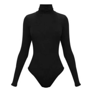 BODY FEMININO COLLANT SUAVE GOLA ALTA MANGA LONGA  4 ESTAÇOES SEGUNDA PÉLE - Oferta na Shopee