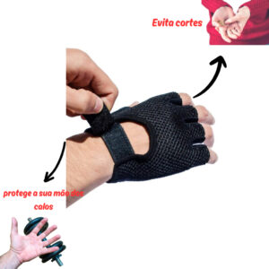 Luva para academia feminino masculino treino barra mãos sem calo - Oferta na Shopee