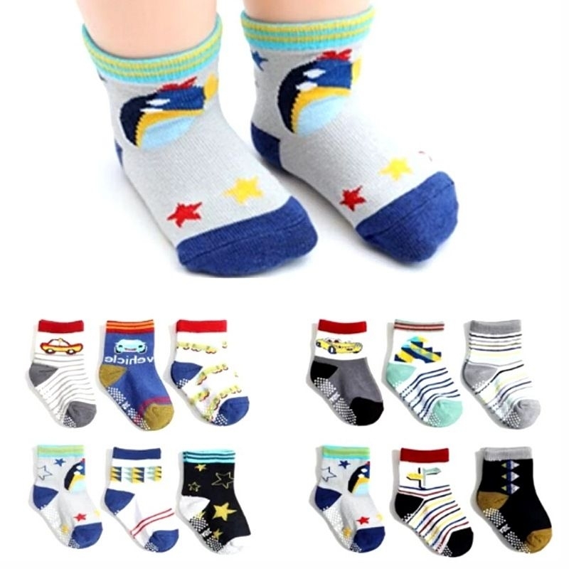 Kit 12 Pares Meia Bebê Antiderrapante Menino OU Menina Kit 12 Pares Meia Bebê Antiderrapante Menino OU Menina - Oferta na Shopee