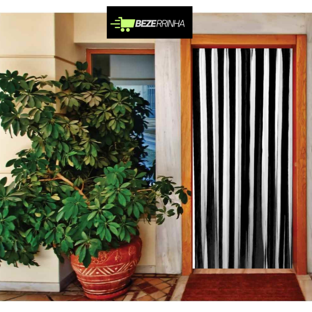 Cortina Tiras de Tecidos Para Porta Sala Cozinha Quarto de Contra Insetos Listras Preto 8 Cortina Tiras de Tecidos Para Porta Sala Cozinha Quarto de Contra Insetos Listras Preto 8 - Oferta na Shopee
