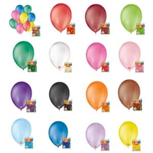Bexiga De Aniversario Balão de Festa N9 50un Diversas Cores - Oferta na Shopee