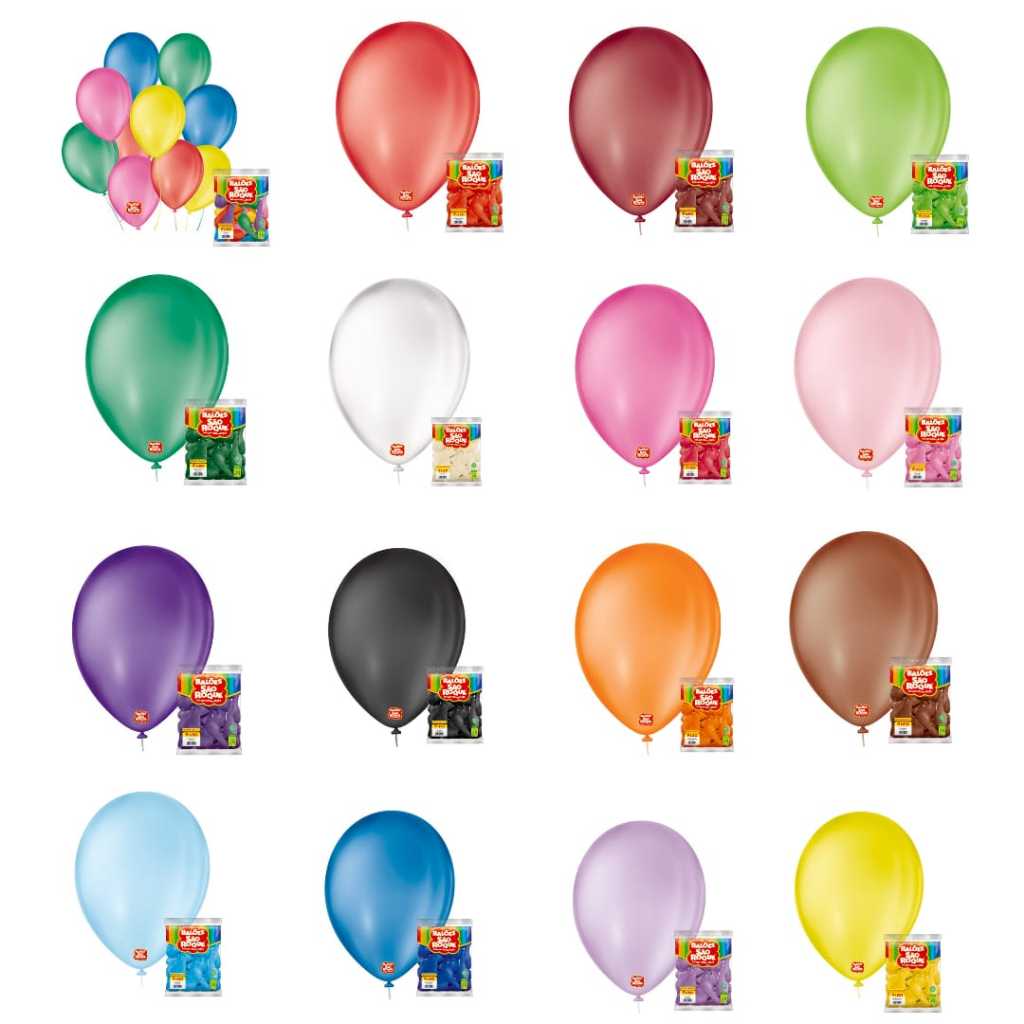 Bexiga De Aniversario Balão de Festa N9 50un Diversas Cores Bexiga De Aniversario Balão de Festa N9 50un Diversas Cores - Oferta na Shopee