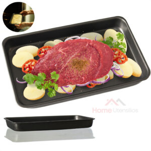 Forma Assadeira Antiaderente Retangular Teflon Compatível Com Forno Fornilho Elétrico - Oferta na Shopee
