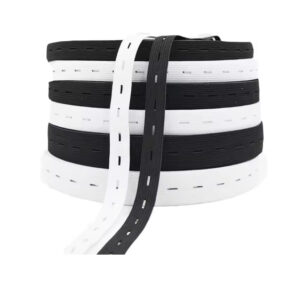 elastico caseado branco ou preto largura 18mm - 5 metros ou 10 metros - Oferta na Shopee