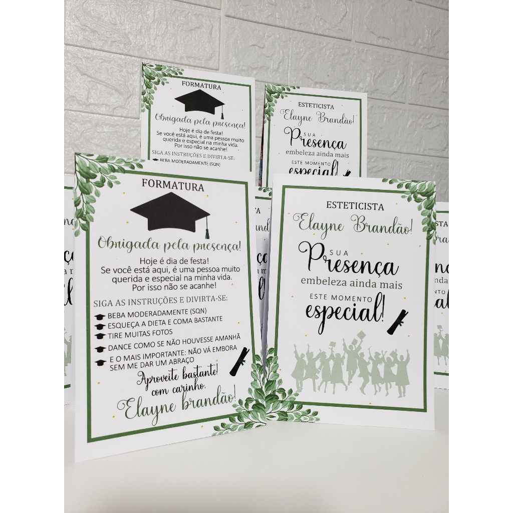 Centro de mesa agradecimento personalizado enfeite decoração mesa formatura comemoração faculdade estetica esteticista Centro de mesa agradecimento personalizado enfeite decoração mesa formatura comemoração faculdade estetica esteticista - Oferta na Shopee