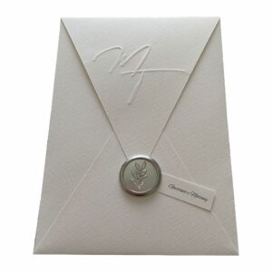 Envelope Branco Telado com Relevo Personalizado + Lacre Padrão - Oferta na Shopee