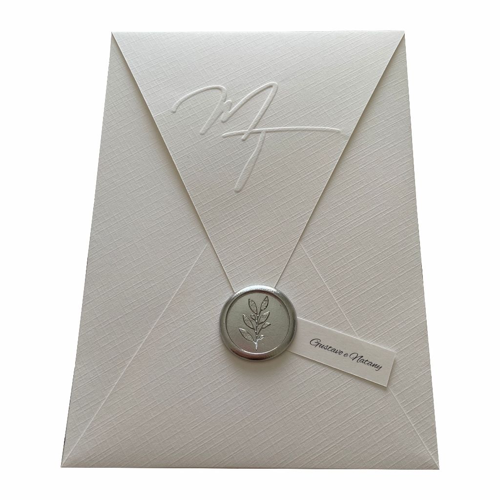 Envelope Branco Telado com Relevo Personalizado + Lacre Padrão Envelope Branco Telado com Relevo Personalizado + Lacre Padrão - Oferta na Shopee