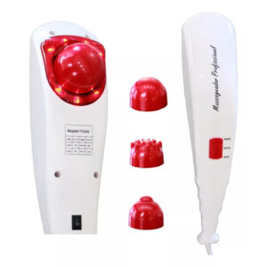 Massageador Elétrico para Corpo com Vibração e Infravermelho com 3 Ponteiras - Oferta na Shopee
