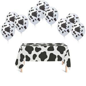 Kit Toalha de Mesa Vaquinha + 25 Balões Manchas de Vaca Festa Fazendinha Bexiga Decoração Fazenda Festa Infantil - Oferta na Shopee