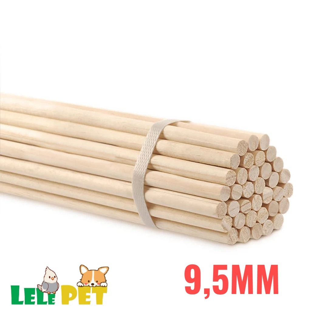 Vara de poleiros 9,5MM 120cm Vareta Madeira Para Artesanato Vara de poleiros 9