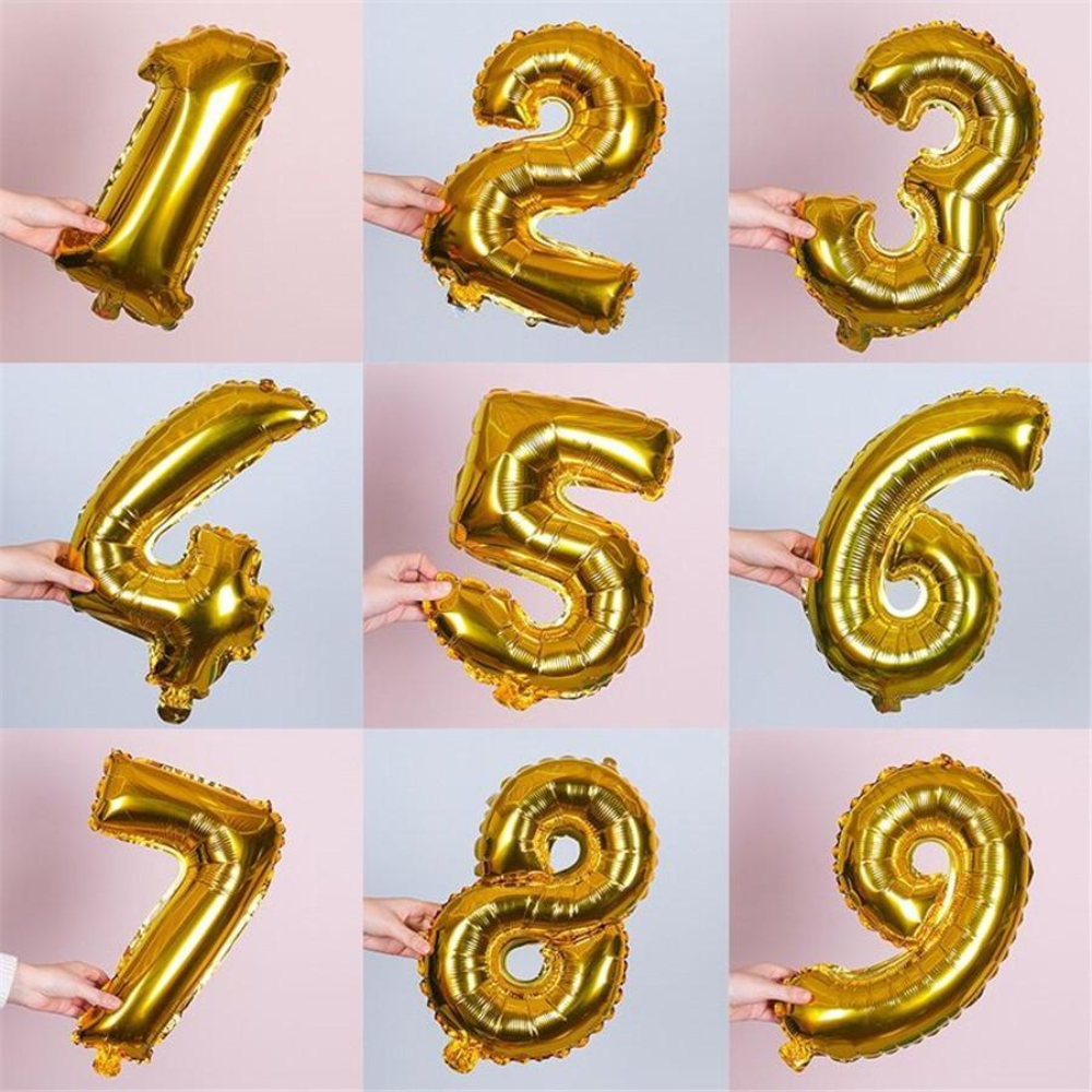 Balão de Número Metalizado 40cm Aniversário Festa Decoração Ouro Dourado Balão de Número Metalizado 40cm Aniversário Festa Decoração Ouro Dourado - Oferta na Shopee