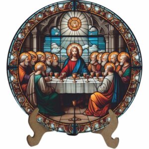 Mandala A Última Ceia / Santa Ceia Mod2 - Arte Estilo Vitral - Oferta na Shopee