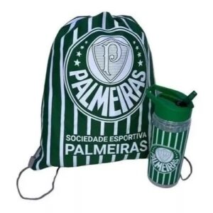 Garrafa Garrafinha Squeeze Palmeiras Mochila Treino Oficial VOLTA AS AULAS - Oferta na Shopee
