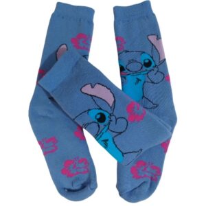 Meia Cano Alto em algodão com estampa Stitch Infantil Divertida pronta entrega - Oferta na Shopee