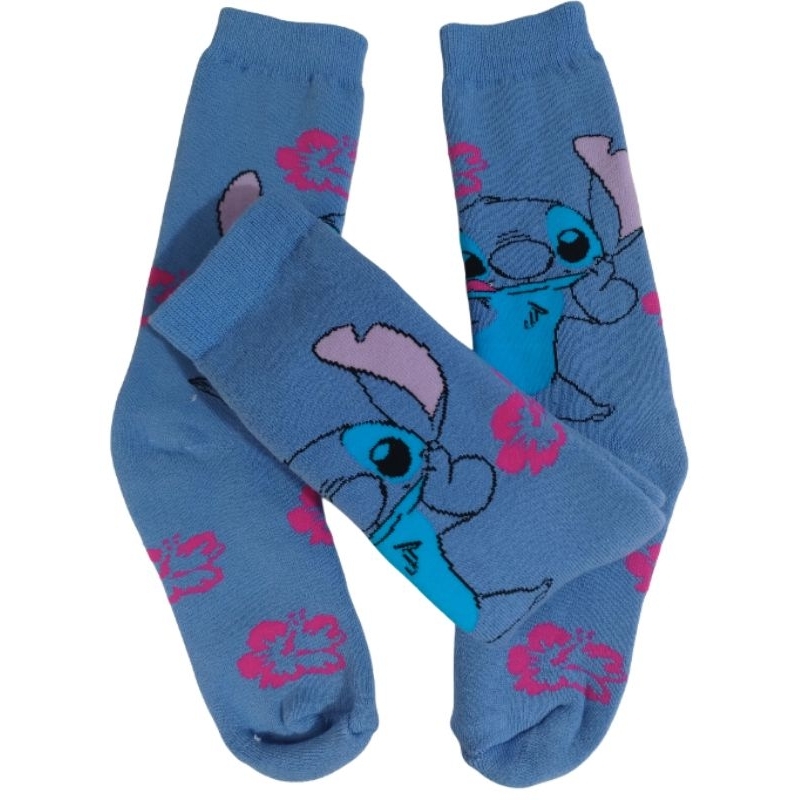 Meia Cano Alto em algodão com estampa Stitch Infantil Divertida pronta entrega Meia Cano Alto em algodão com estampa Stitch Infantil Divertida pronta entrega - Oferta na Shopee