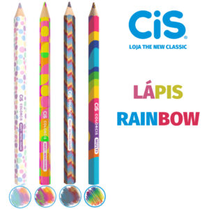 Lápis Cis Rainbow Arco-Íris Jumbo Super Macio MultiColor - Tom Pastel