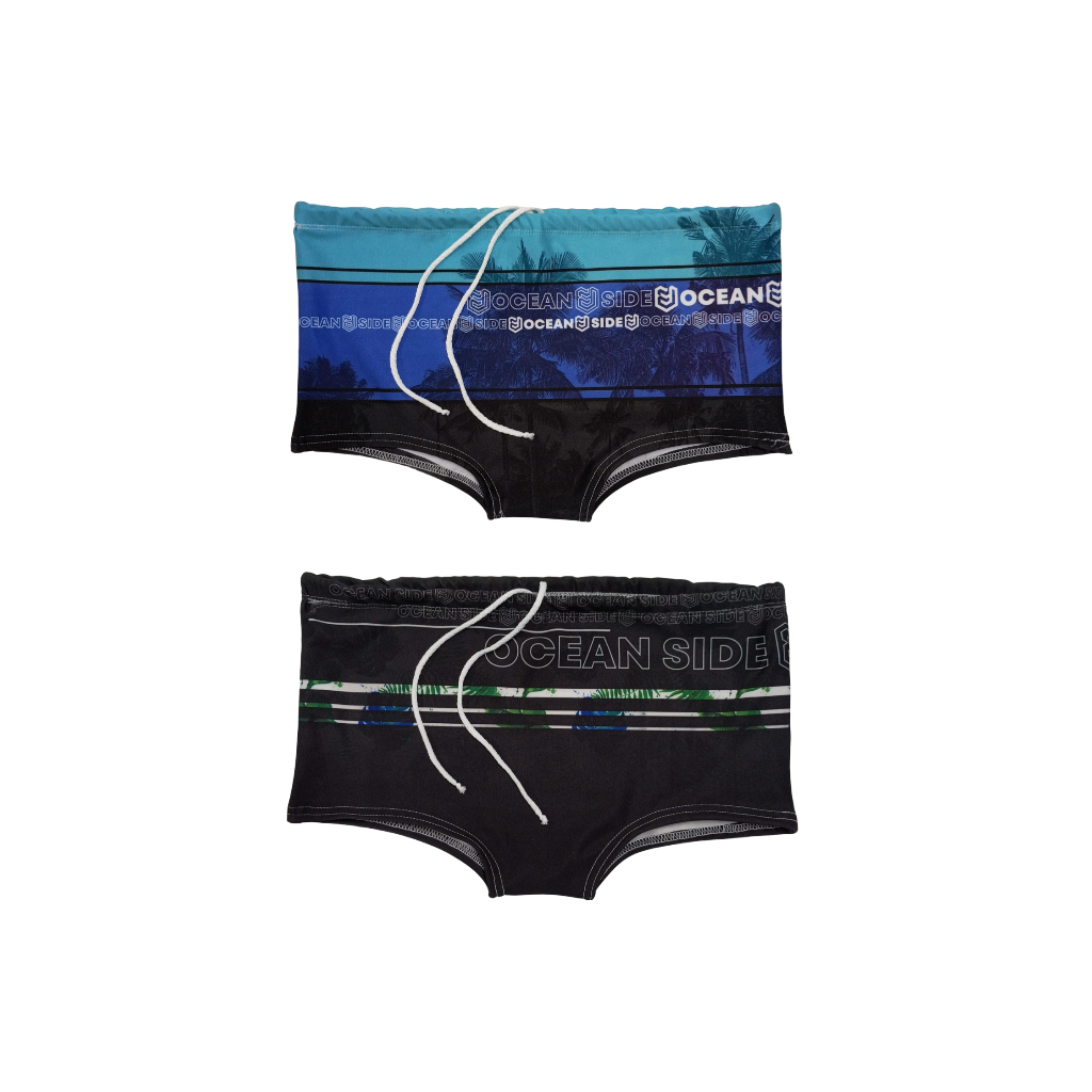 Kit 2 Sungas Boxer Masculinas Estampadas – Moda Praia e Piscina Verão Adulto Kit 2 Sungas Boxer Masculinas Estampadas – Moda Praia e Piscina Verão Adulto