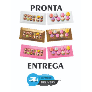4 Bandeja Retangular Para Decoração - Para Doces - 30x15 cm - Oferta na Shopee